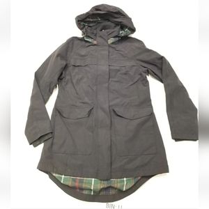 Pendleton Women's Size Medium Hooded Lined Hi-Low Rain Jacket Blue :LL